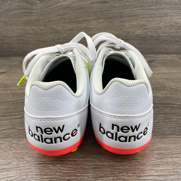 New Balance 442 Team Mens Soccer Cleats White Neon Yellow Red Size 8 US M - Picture 6 of 10